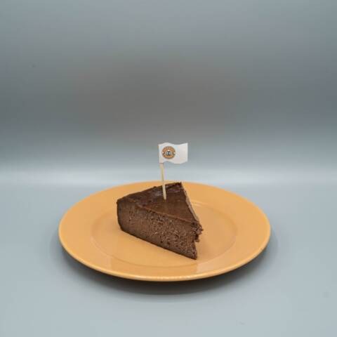 Nutella Basque Cheesecake Slice