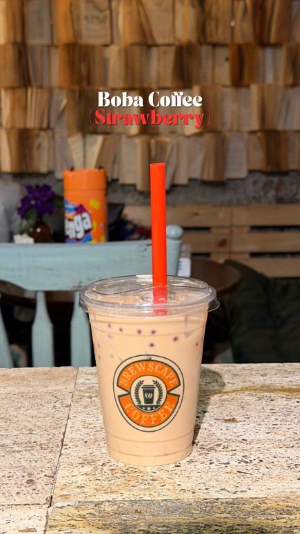 Boba Coffee (Strawberry)