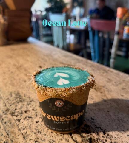 Ocean Latte Edible Cup