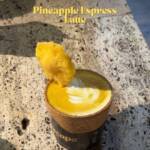 Pineapple Espress Latte Edible Cup