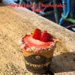 Strawberry Cheesecake Latte Edible Cup